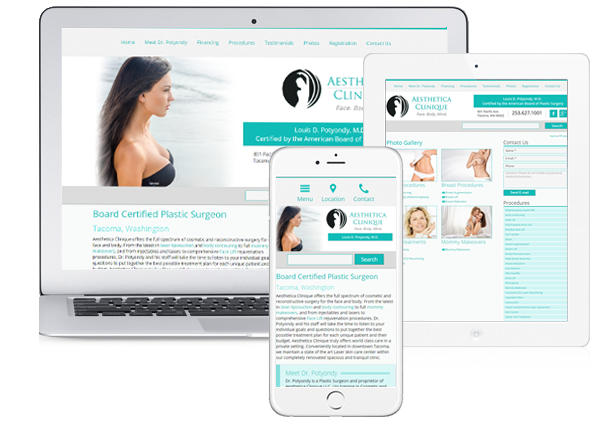 MedForward responsive medical website design example