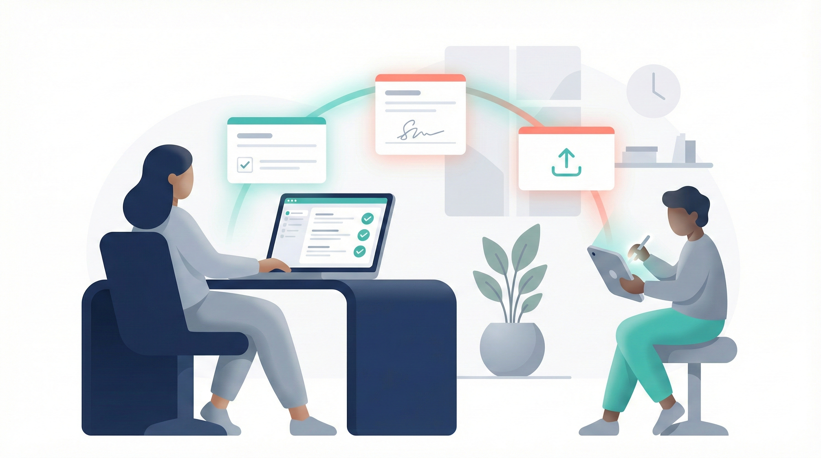 Patient intake form builder interface