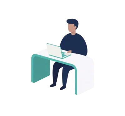 Illustration of medical practice staff managing patient intake at a desk