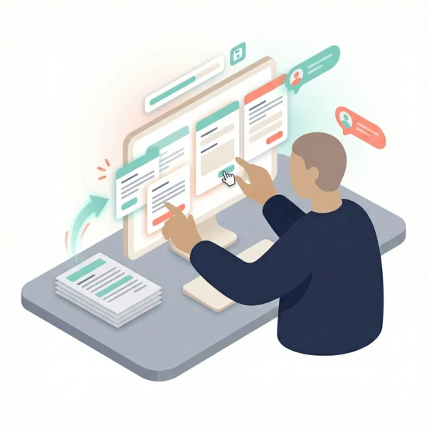 Illustration of the first step in MedForward practice onboarding